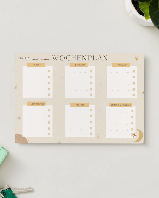 Wochenplan zum Ausfüllen
